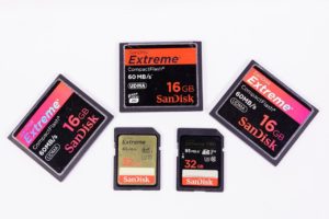 memory cards for cameras